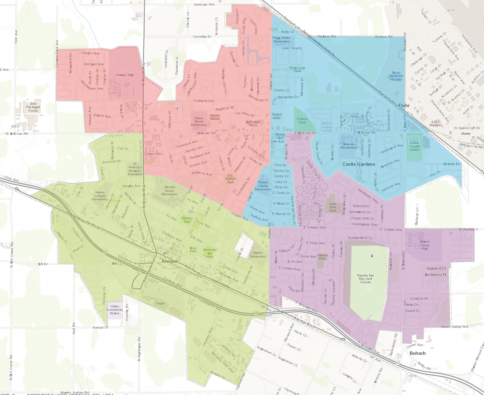 Atwater 2017 Districting